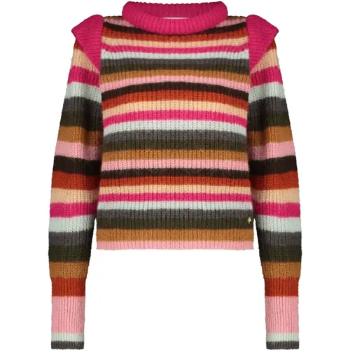 Bunter Rainbow Pullover , Damen, Größe: 2XL - Fabienne Chapot - Modalova
