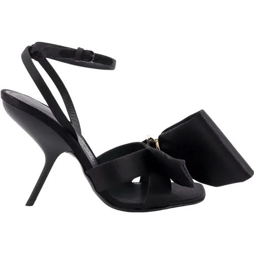 Luxurious Satin High Heel Sandals , female, Sizes: 2 1/2 UK, 3 1/2 UK - Salvatore Ferragamo - Modalova