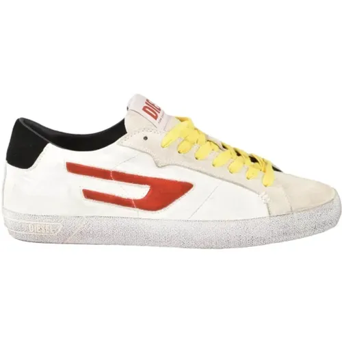 Leather Sneakers with Rubber Sole , male, Sizes: 11 UK - Diesel - Modalova