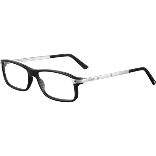 Schwarze Silber Transparente Brille - Cartier - Modalova