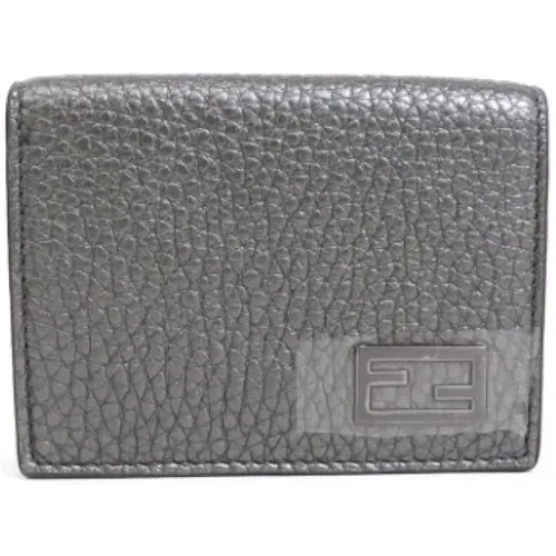 Pre-owned Wallets, male, , Size: ONE SIZE Pre-owned Leather wallets - Fendi Vintage - Modalova