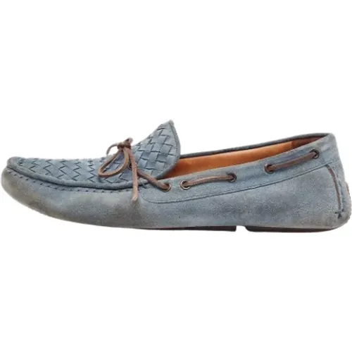 Pre-owned Flats, male, , Size: 11 US Pre-owned Suede flats - Bottega Veneta Vintage - Modalova