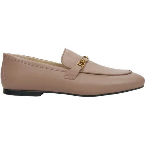 Damen Leder Penny Loafers mit einer Silberkette Er00114571 , Damen, Größe: 39 EU - Estro - Modalova