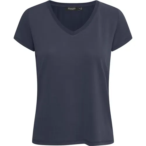 T-Shirts , female, Sizes: XL, 2XL - Soaked in Luxury - Modalova