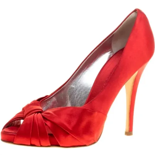 Pre-owned Pumps, female, , Size: 8 US Pre-owned Satin heels - Giuseppe Zanotti Pre-owned - Modalova