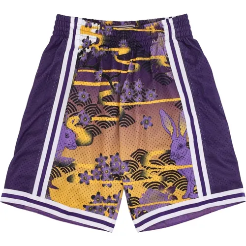 Sportswear, male, , Size: XL NBA Swingman Shorts 1996 Los Angeles Lakers - Mitchell & Ness - Modalova