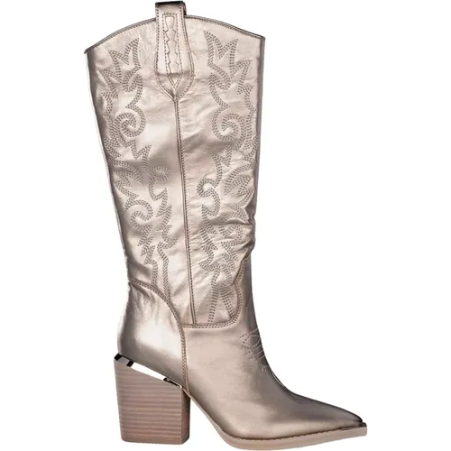 Pointed Toe Leather Boots , female, Sizes: 7 UK, 3 UK, 5 UK, 8 UK, 6 UK - Alma en Pena - Modalova