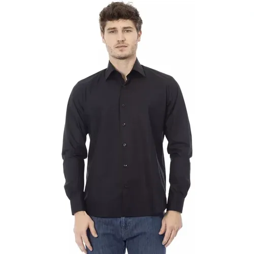 Schwarzes Italienisches Kragenhemd , Herren, Größe: 4XL - Baldinini - Modalova