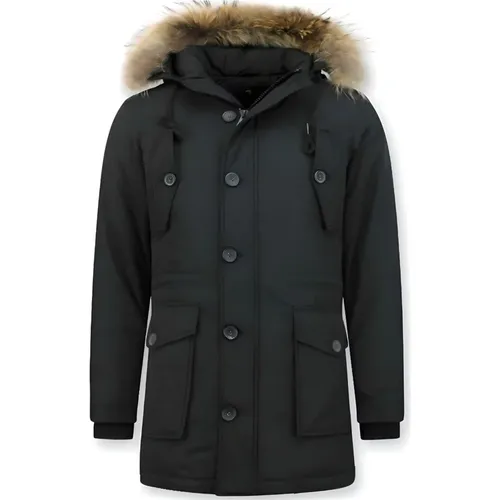 Parkas Winter Jackets Men - Winter Coat with Fur , male, Sizes: 3XL, XL, L, S, M, 2XL - Enos - Modalova