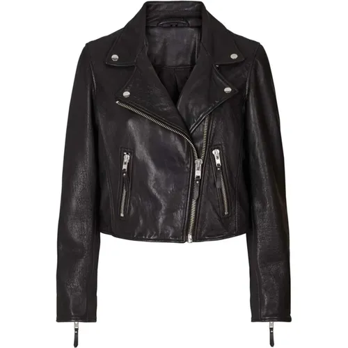 Leather Jackets, female, , Size: 2XL LilLL Leather Jacket - Lollys Laundry - Modalova