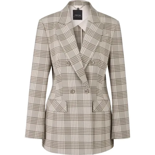 Shimmering Checkered Blazer , female, Sizes: M, XS, S - Marc Cain - Modalova