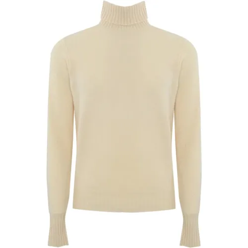 Turtlenecks, male, , Size: S Men's Wool Turtleneck Sweater - Drumohr - Modalova