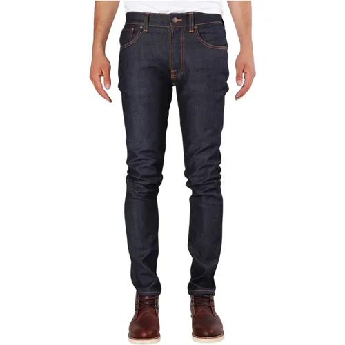 Lean Dean Slim Tapered Fit Jeans , Herren, Größe: W34 L32 - Nudie Jeans - Modalova