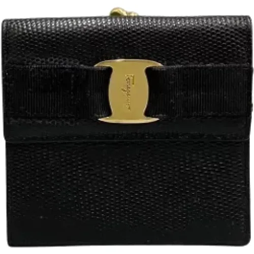 Pre-owned Wallets, female, , Size: ONE SIZE Pre-owned Leather wallets - Salvatore Ferragamo Pre-owned - Modalova