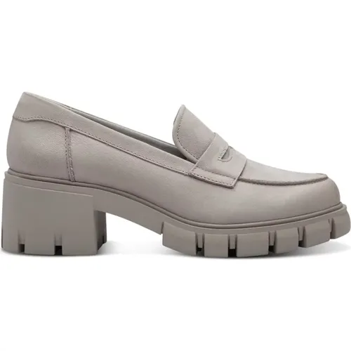 Graue Geschlossene Loafers für Damen , Damen, Größe: 40 EU - tamaris - Modalova