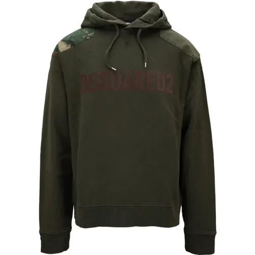 Hoodies, male, , Size: S Hooded Sweatshirt - Dsquared2 - Modalova