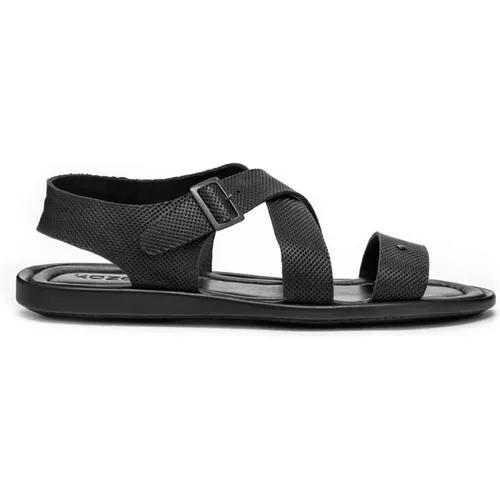 Schwarze Herrensandalen , Herren, Größe: 42 EU - Kazar - Modalova