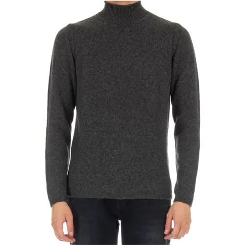 Grey Wool and Camel Sweater , male, Sizes: L - Roberto Collina - Modalova