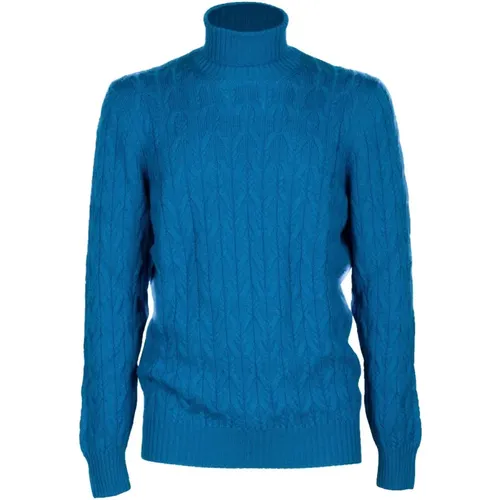 Turquoise Merino Wool Cyclist , male, Sizes: 3XL, 2XL - Gran Sasso - Modalova
