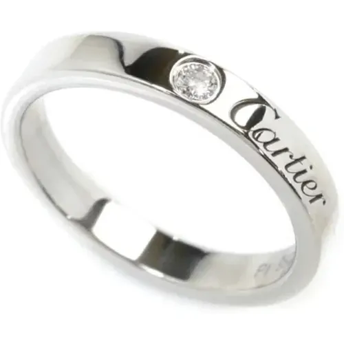 Pre-owned Jewellery, female, , Size: ONE SIZE Pre-owned Silver rings - Cartier Vintage - Modalova