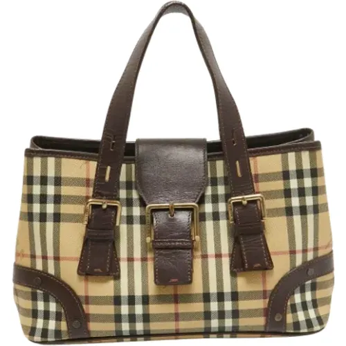 Pre-owned Tote Bags, female, , Size: ONE SIZE Pre-owned Leather totes - Burberry Vintage - Modalova