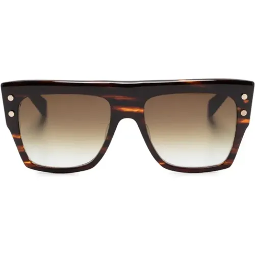 Oversized Square Frame Sunglasses , female, Sizes: 56 MM - Balmain - Modalova