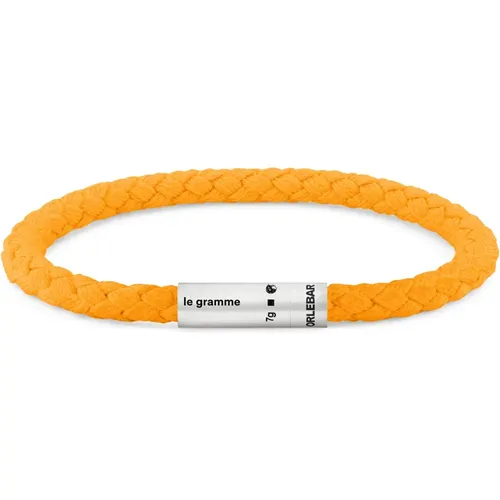 Bracelets, unisex, , Size: S Nato Beacon Cable Bracelet - Le Gramme - Modalova