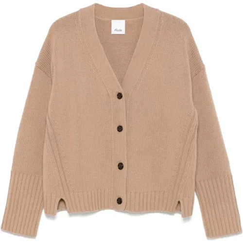 Cardigans, female, , Size: S Cashmere V-Neck Cardigan Sweater - allude - Modalova