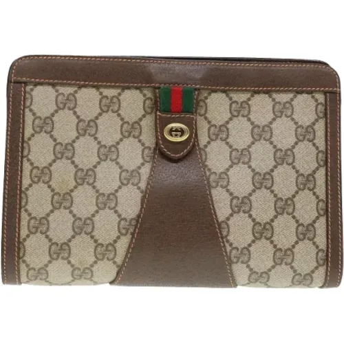 Pre-owned Leather clutches , female, Sizes: ONE SIZE - Gucci Vintage - Modalova