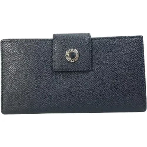 Pre-owned Wallets, male, , Size: ONE SIZE Pre-owned Leather wallets - Bvlgari Vintage - Modalova