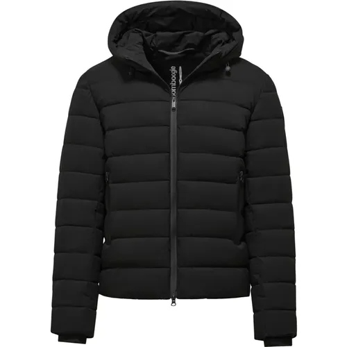 Stretch Down Jacket with Hood , male, Sizes: 2XL, M, XL, L, S, 3XL - BomBoogie - Modalova