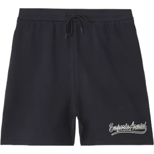 Navyblaue Bermuda-Shorts - Emporio Armani - Modalova