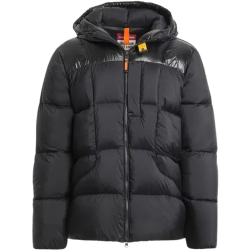 Kurze Schwarze Daunenjacke Sento , Herren, Größe: M - Parajumpers - Modalova