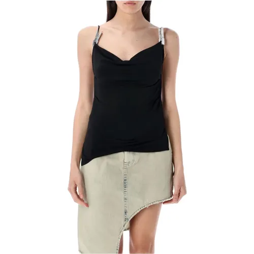 Sleeveless Tops, female, , Size: S Draped Gala Top - Coperni - Modalova