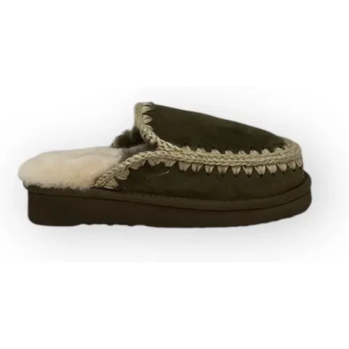 Eskimo Stitching Clog Stiefel , Damen, Größe: 39 EU - Mou - Modalova