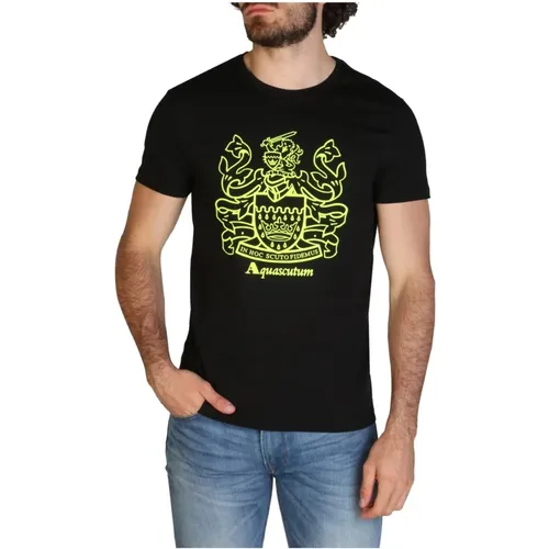 Logo-Print Cotton T-Shirt , male, Sizes: S - Aquascutum - Modalova