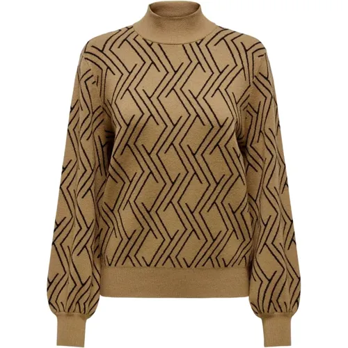 Hochgeschlossener Pullover für Frauen , Damen, Größe: L - Only - Modalova