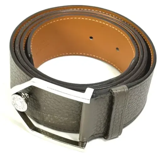 Pre-owned Belts, male, , Size: ONE SIZE Pre-owned Leather belts - Hermès Vintage - Modalova