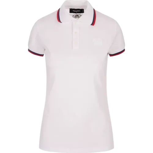 Polo Shirt with Logo Embroidery , female, Sizes: XS, S - Dsquared2 - Modalova