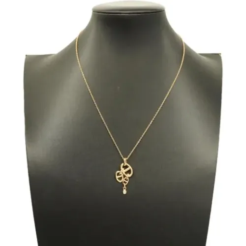 Pre-owned Rose Gold necklaces , female, Sizes: ONE SIZE - Hermès Vintage - Modalova