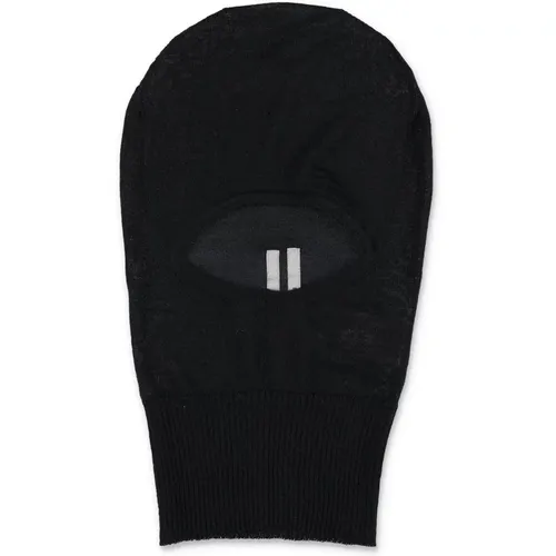 Schwarzer Skull Balaclava Hut - Rick Owens - Modalova