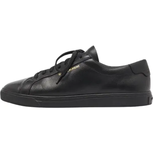 Pre-owned Sneakers, female, , Size: 9 1/2 US Pre-owned Leather sneakers - Yves Saint Laurent Vintage - Modalova