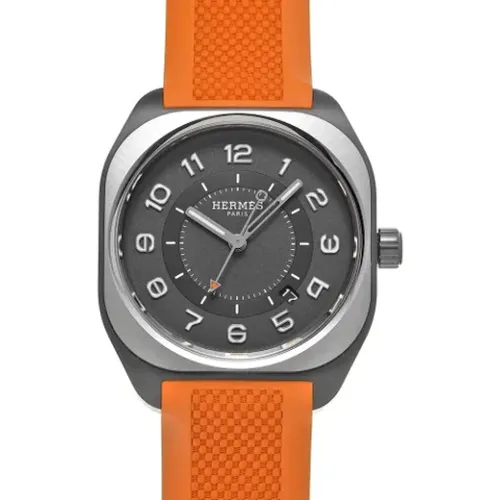 Pre-owned Watches, male, , Size: ONE SIZE Pre-owned Rubber watches - Hermès Vintage - Modalova