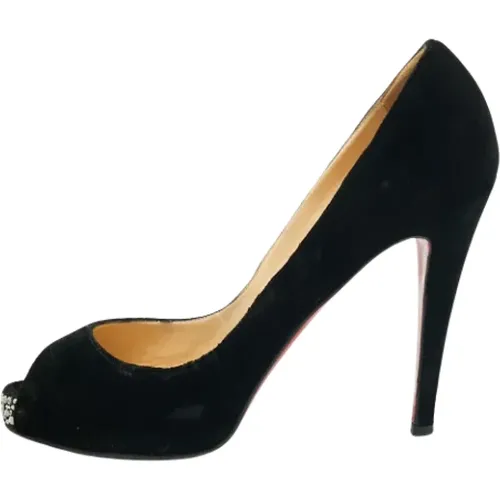 Pre-owned Samt heels - Christian Louboutin Pre-owned - Modalova
