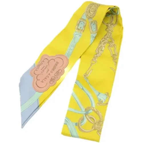 Pre-owned Scarves, female, , Size: ONE SIZE Pre-owned Silk scarves - Hermès Vintage - Modalova