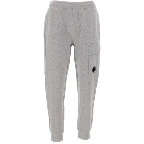 Sweatpants, male, , Size: S Grey Trousers - C.P. Company - Modalova