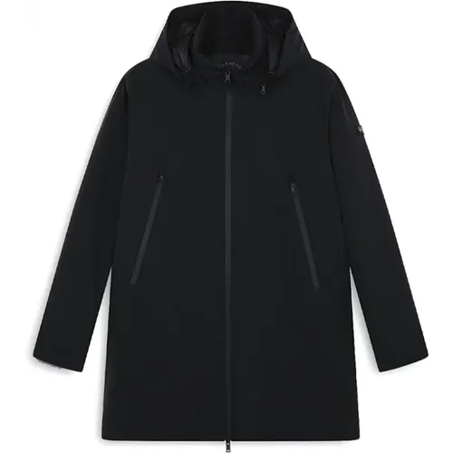 Technical Fabric Jacket with Removable Hood , male, Sizes: M - PAUL & SHARK - Modalova