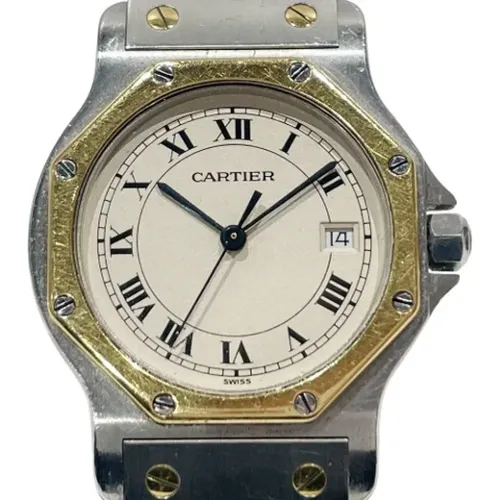 Pre-owned Watches, female, , Size: ONE SIZE Pre-owned Yellow Gold watches - Cartier Vintage - Modalova