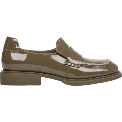 Damen Khaki Lackleder Loafer Er00113575 , Damen, Größe: 37 EU - Estro - Modalova