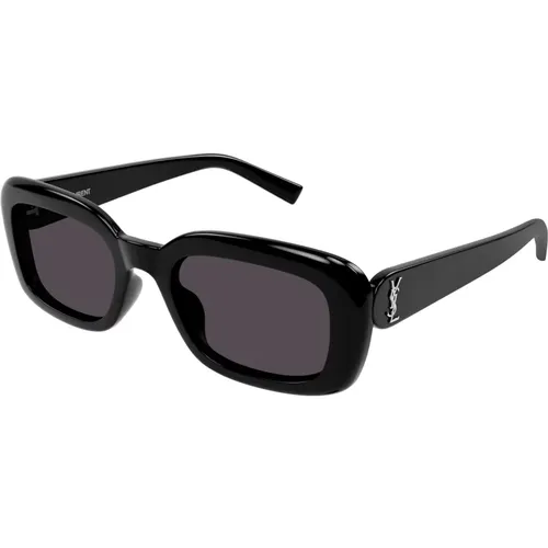 Schwarze Sonnenbrille SL M130/F - Saint Laurent - Modalova